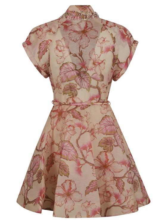 All-over Floral Print Dress In Neutrals Product Image