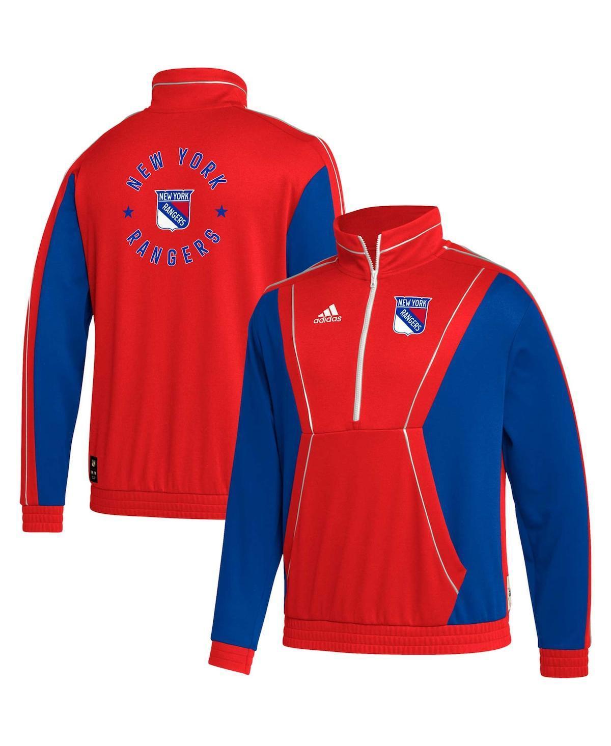 Mens adidas Blue Toronto Maple Leafs Team Classics Half-Zip Jacket Product Image