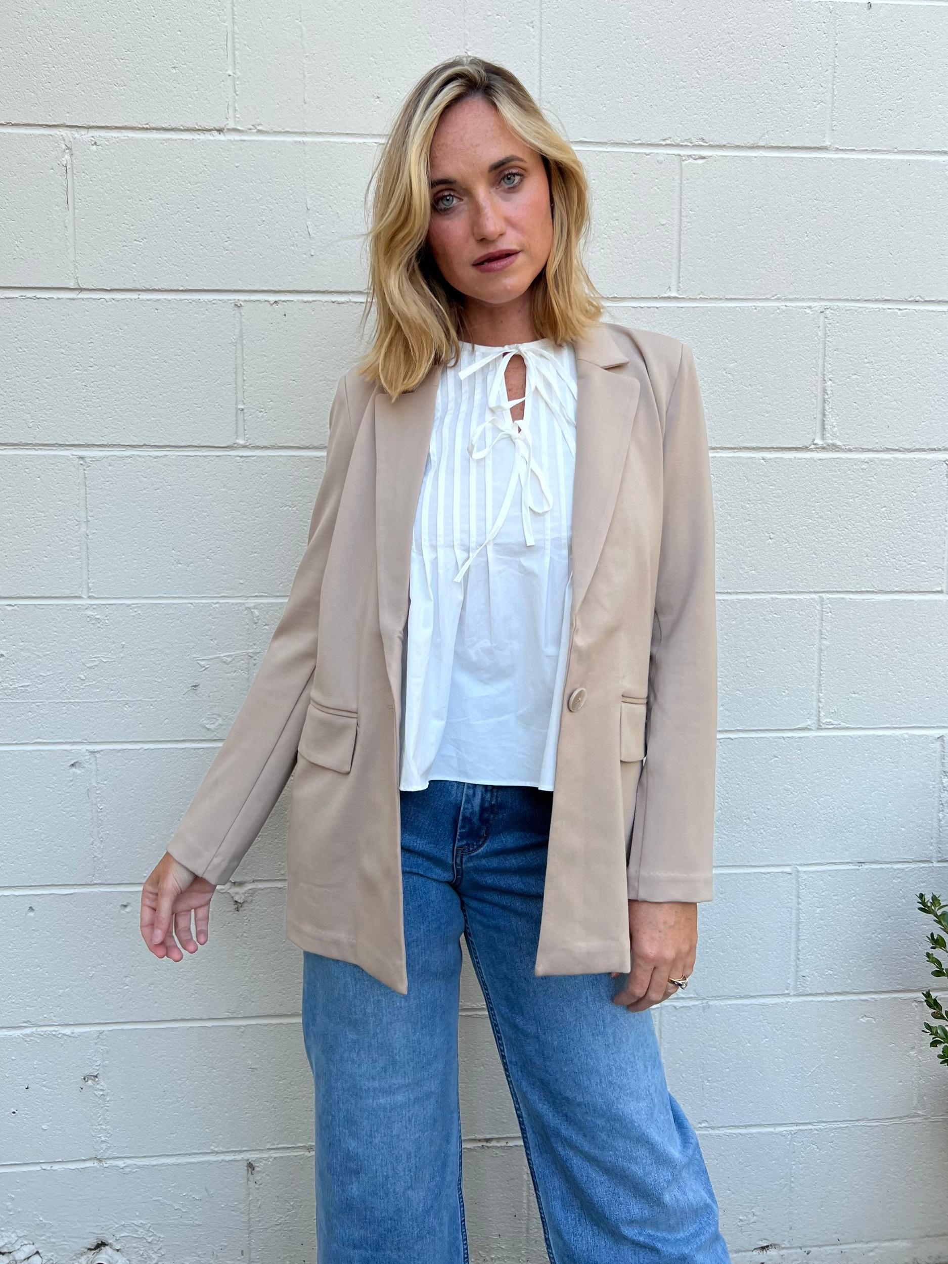 [Z Supply] Do It All Button Front Blazer Product Image