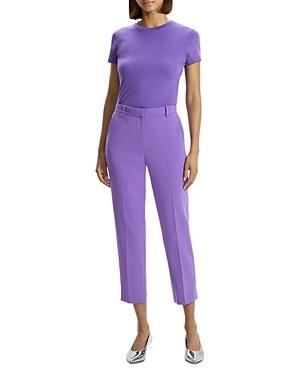 Womens Crepe Cropped Tailered Trousers Product Image