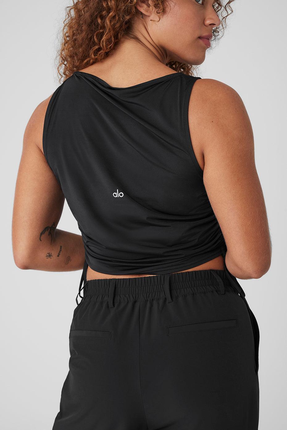 Standout Cropped Tank - Black Product Image