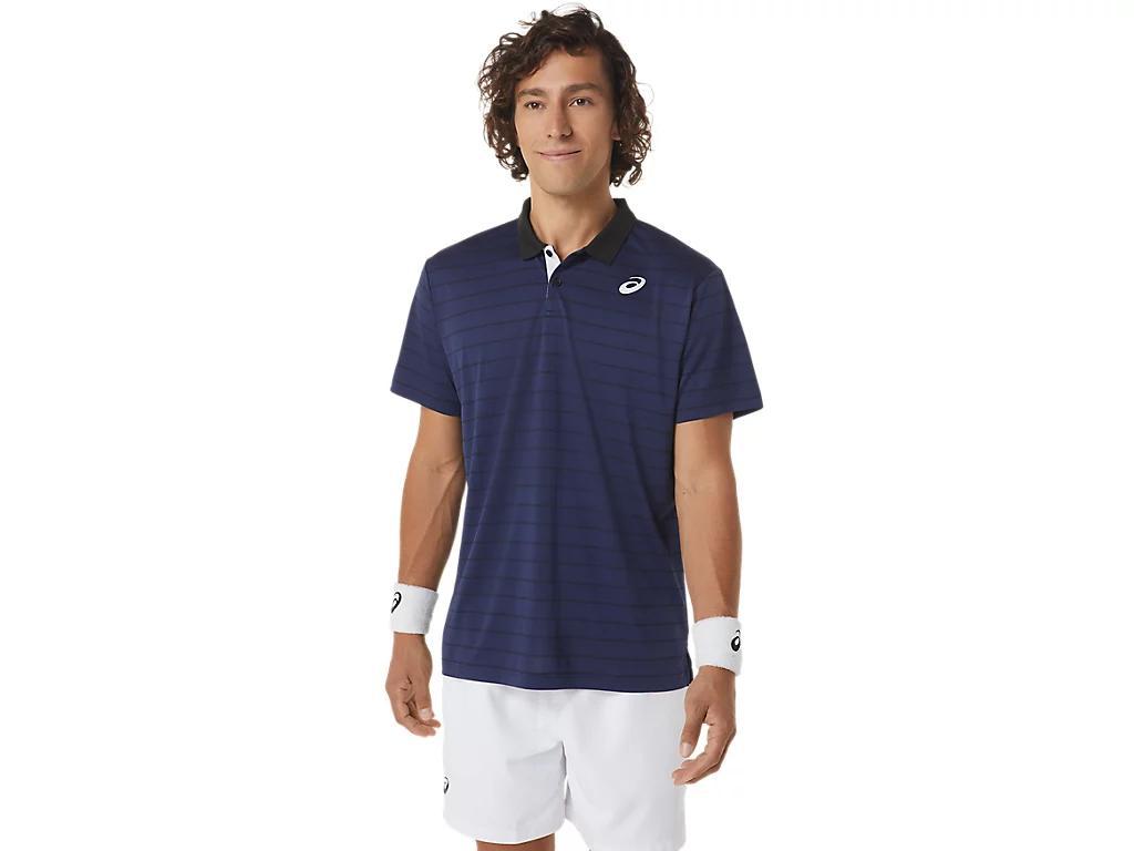 Mens Court Stripe Polo-Shirt Product Image