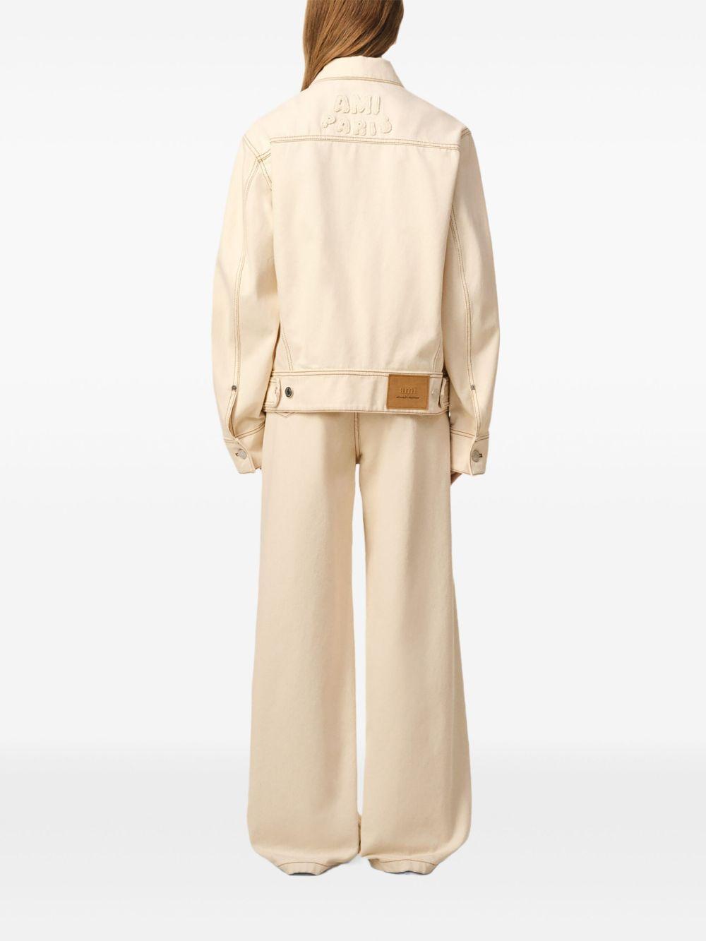 cotton trucker jacket Product Image