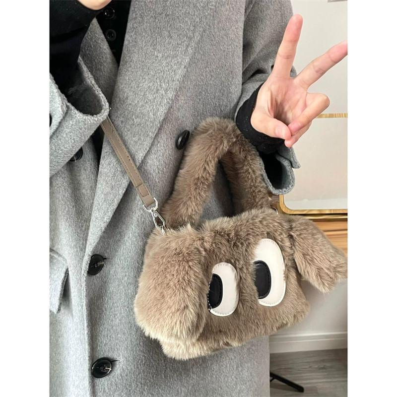 Top Handle Cartoon Fluffy Crossbody Bag Product Image