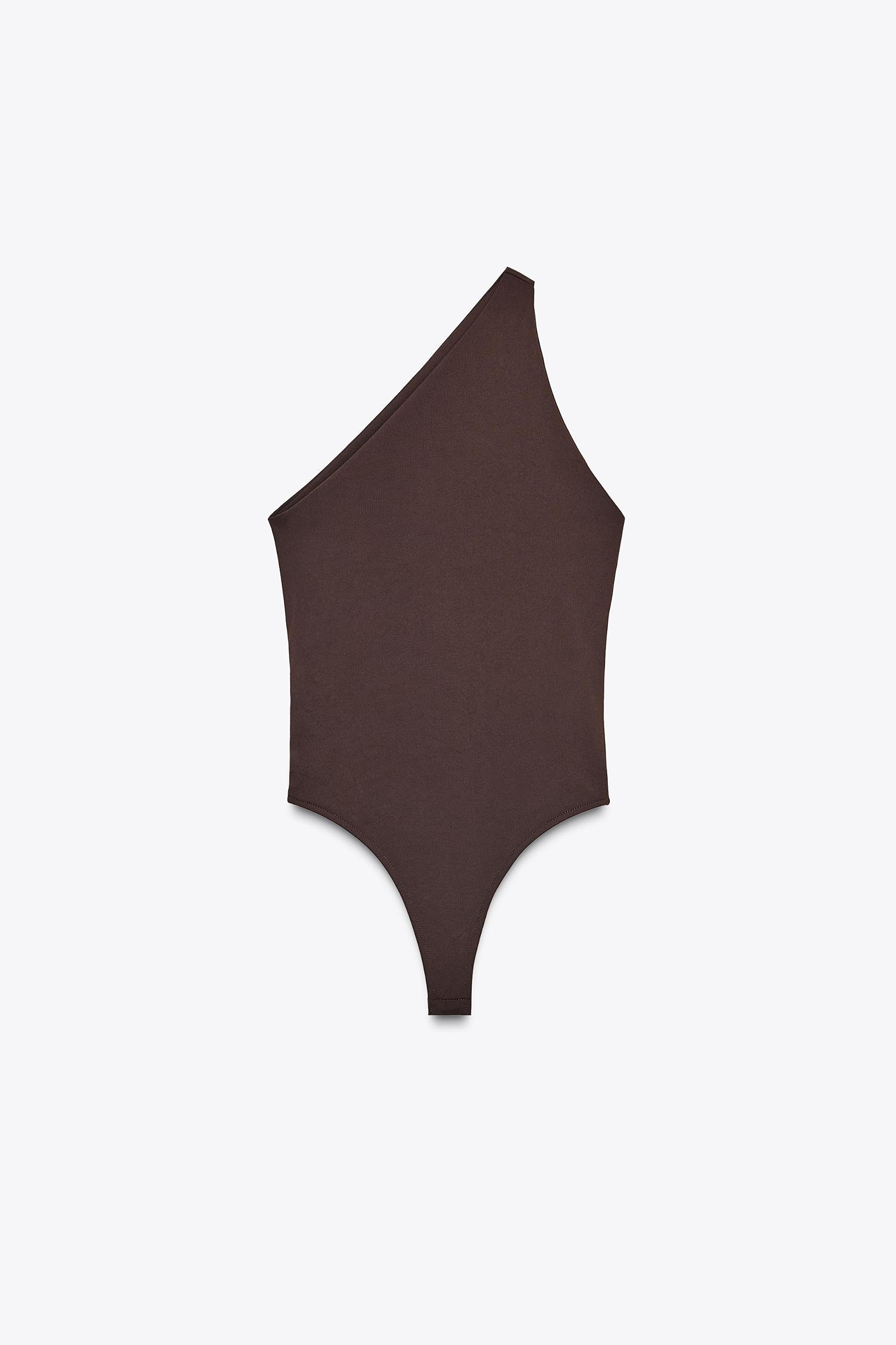 POLYAMIDE ASYMMETRIC BODYSUIT Product Image