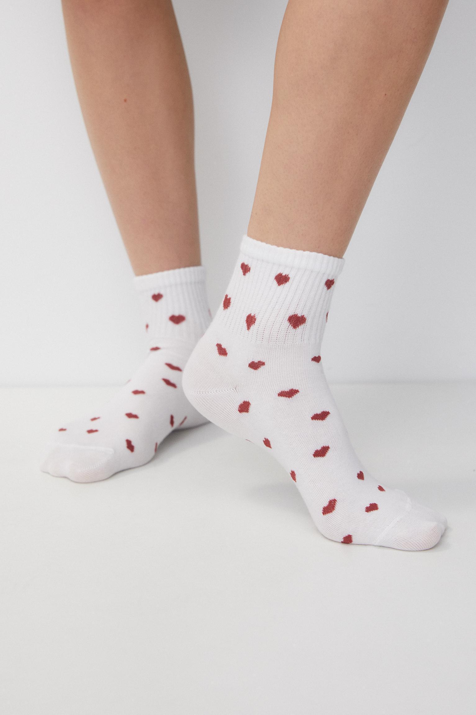 Sport socks with hearts Product Image