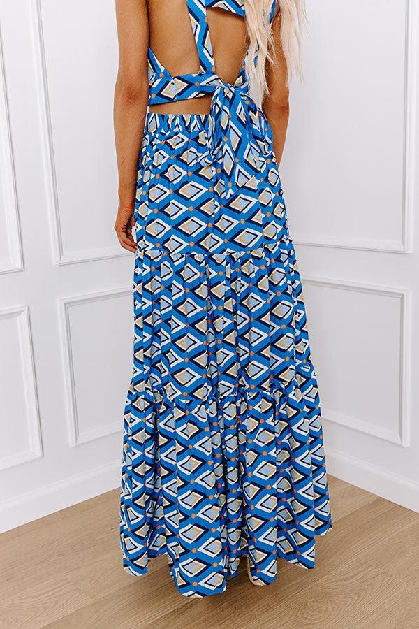 Oceanside Brunch High Waist Maxi Skirt Product Image