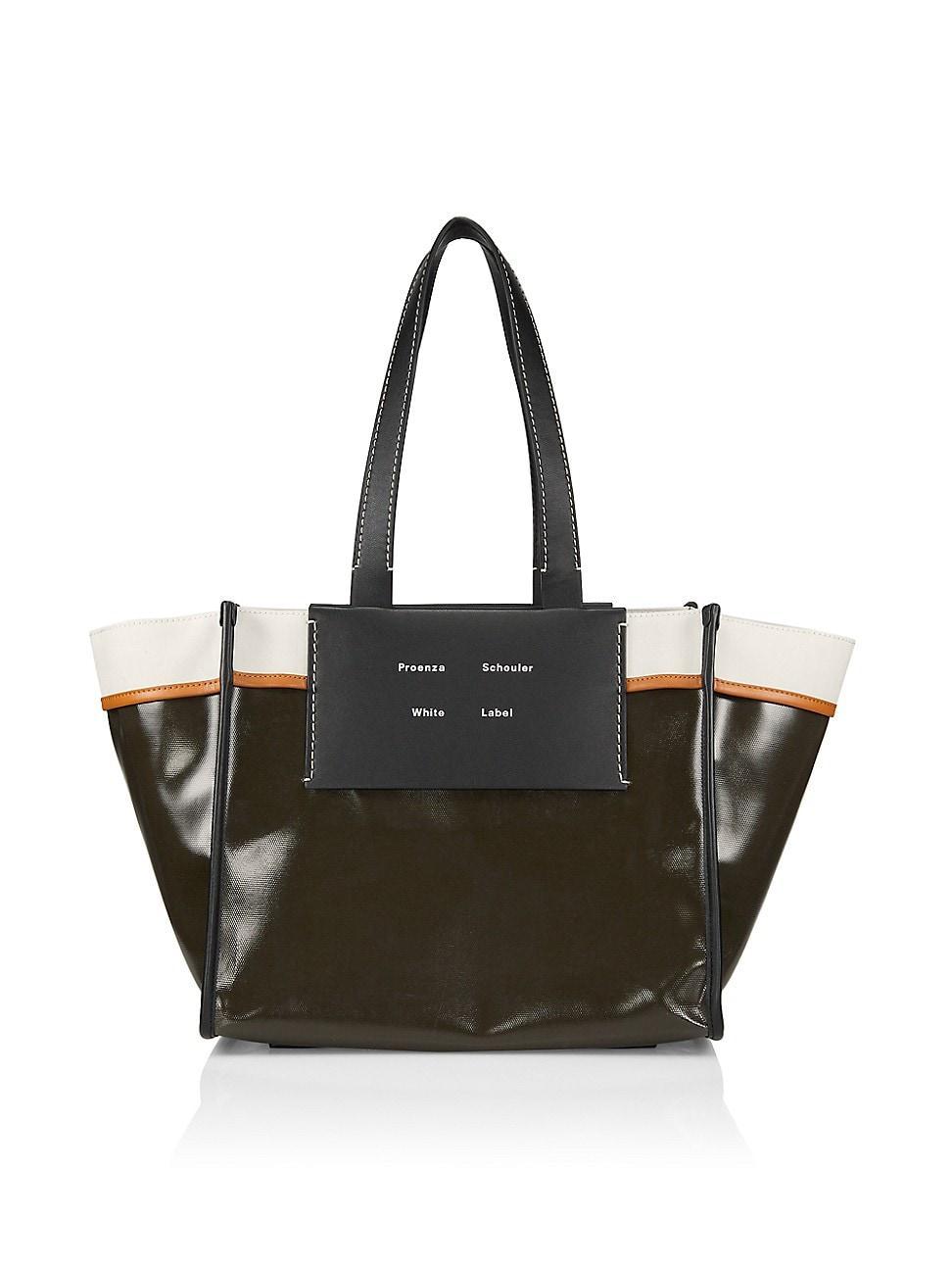 Proenza Schouler White Label Morris Large Coated Canvas Tote Product Image