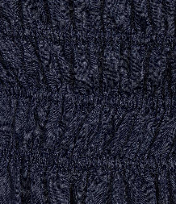 A Loves A Square Neck Sleeveless Spaghetti Strap Smocked Babydoll Mini Dress Product Image