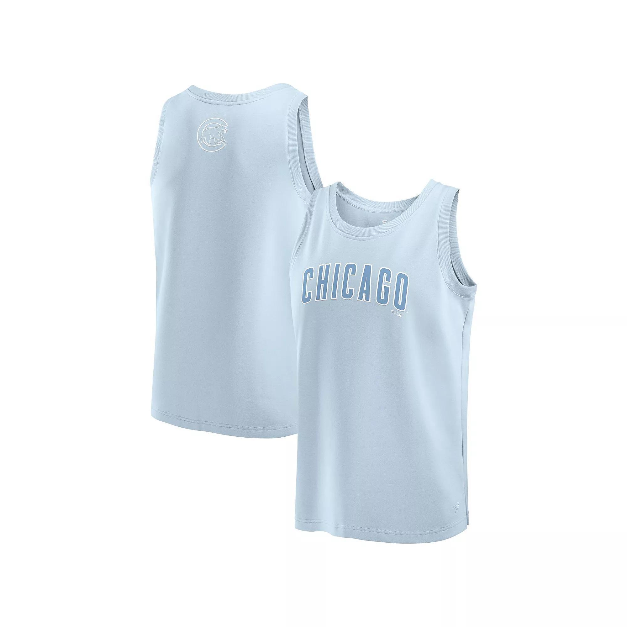 Men's Fanatics Light Blue Chicago Cubs Elements Tank Top,  Product Image