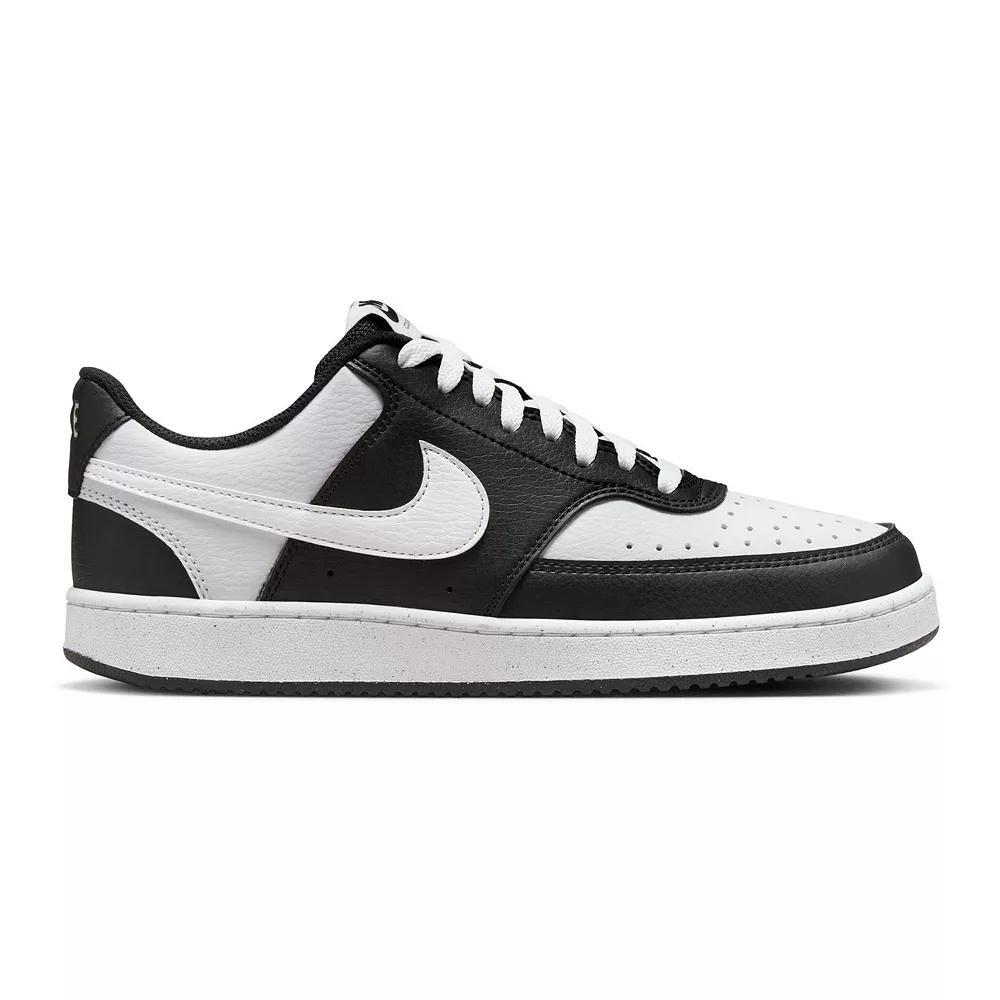 Nike Court Vision Next Nature Women's Low-Top Shoes, Size: 10.5, Black White Product Image