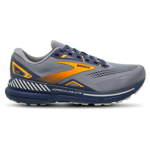 Brooks Men's Adrenaline GTS 23 (Grey/Crown /Orange) Men's Shoes Product Image