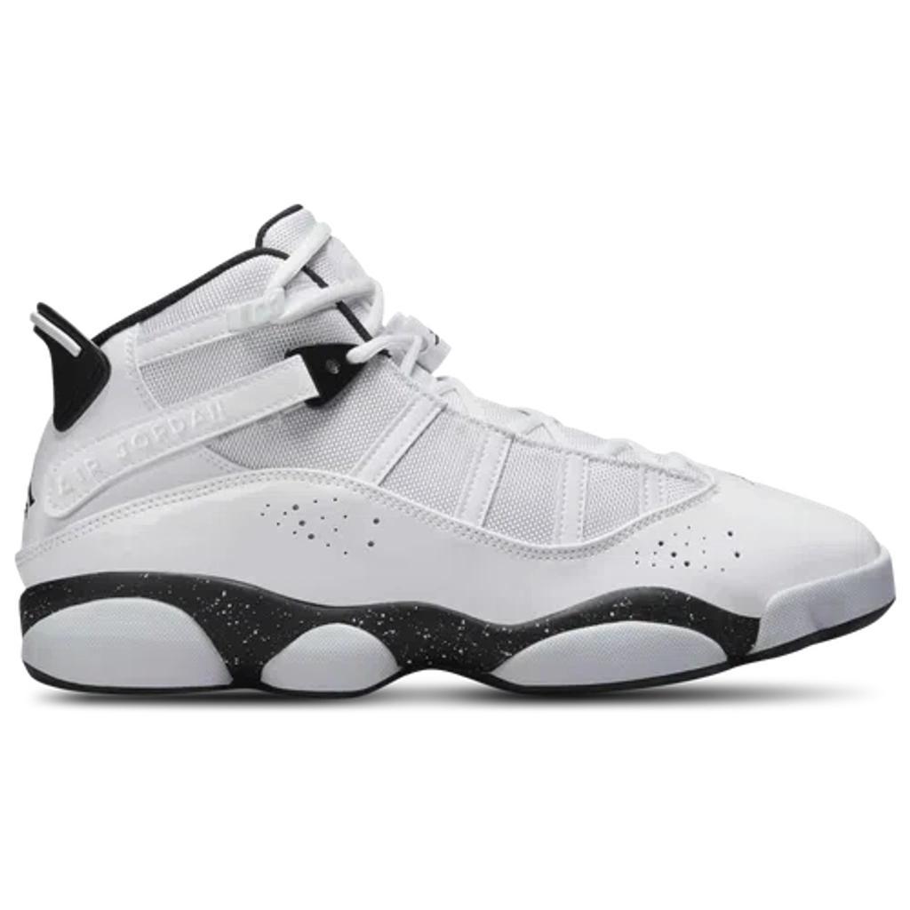 Jordan Mens Jordan 6 Rings - Mens Shoes White/White/Black Product Image