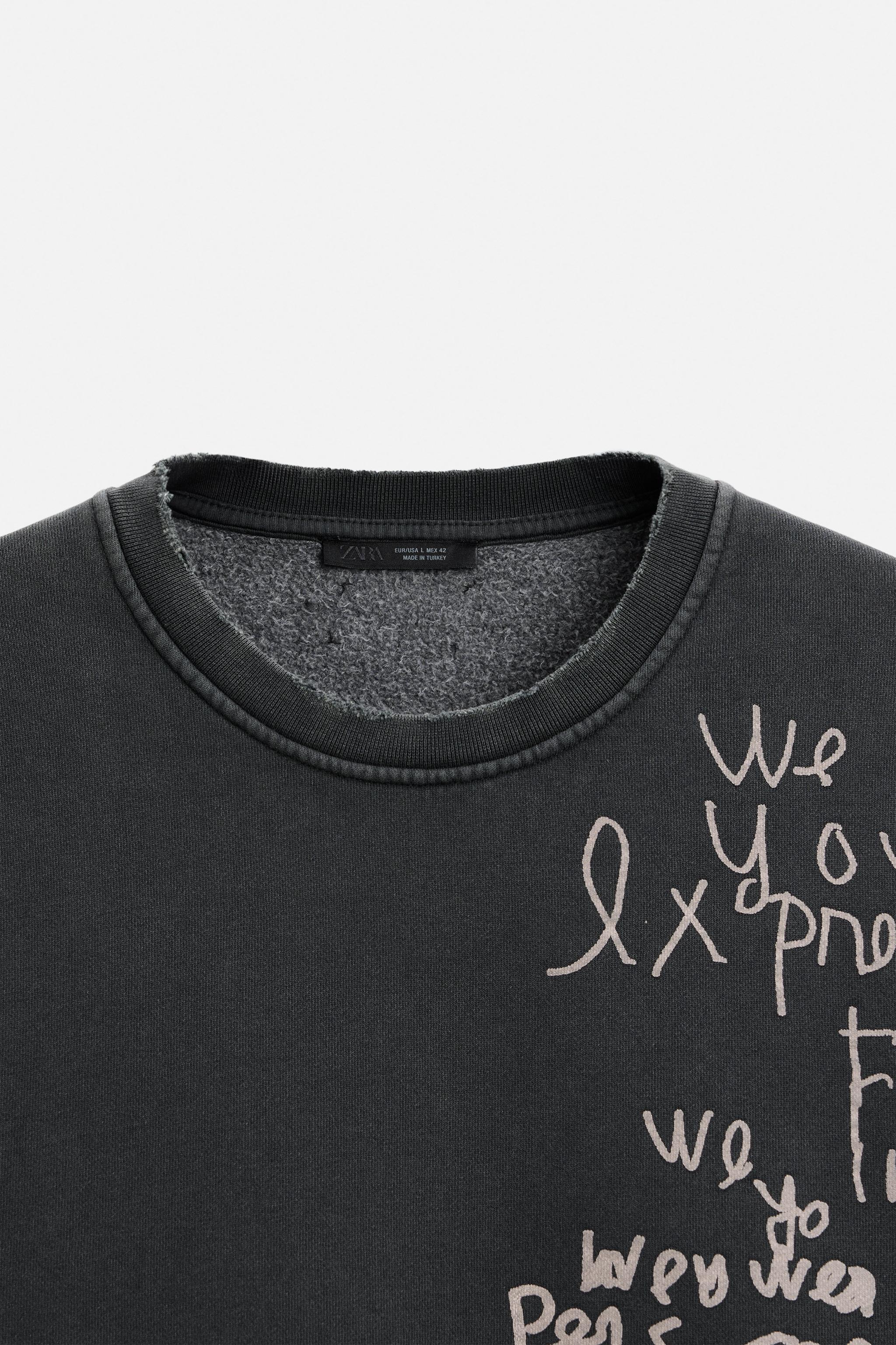 TEXT PRINT SWEATSHIRT Product Image