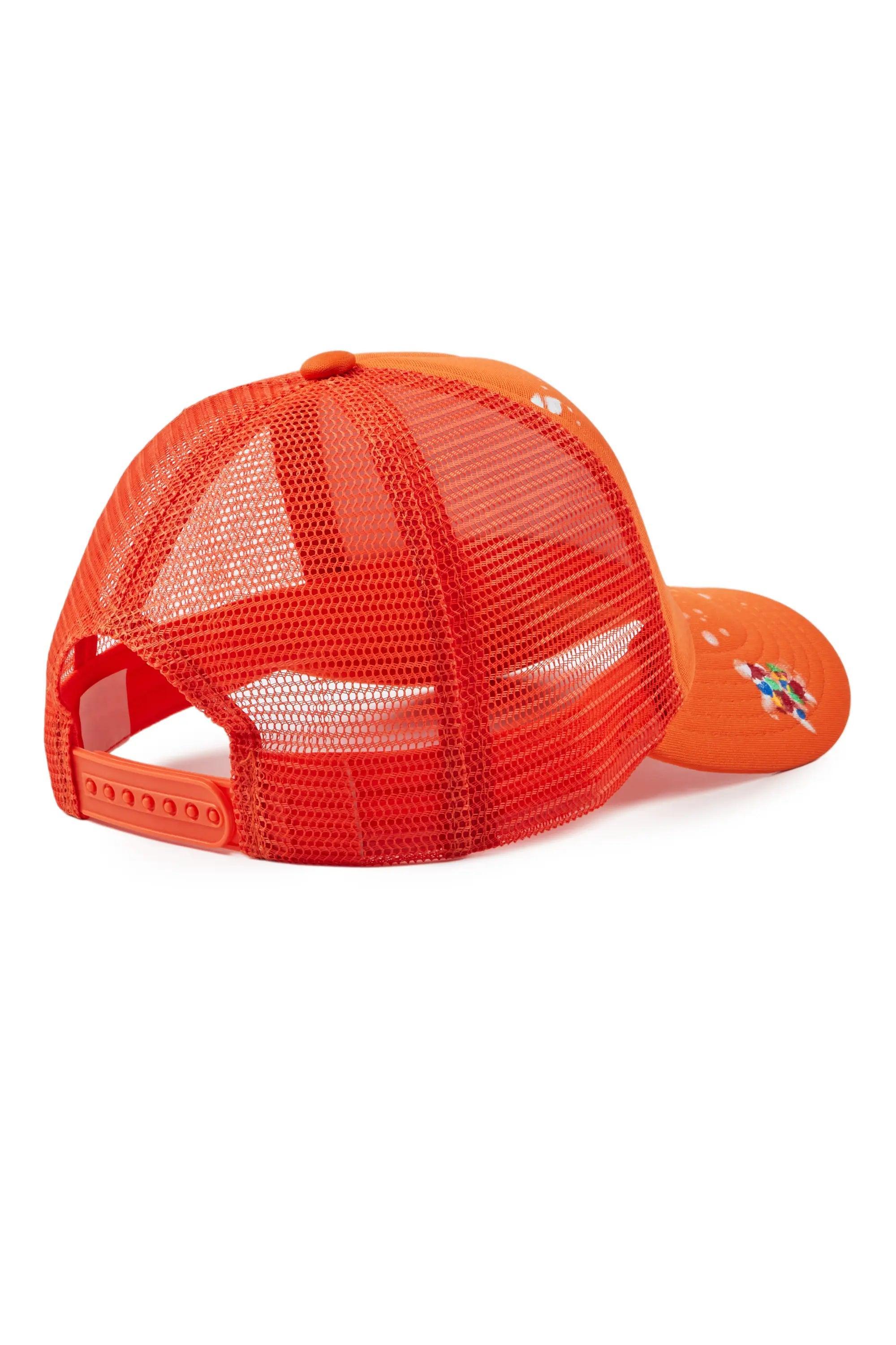 Neptune Orange Trucker Hat Male Product Image