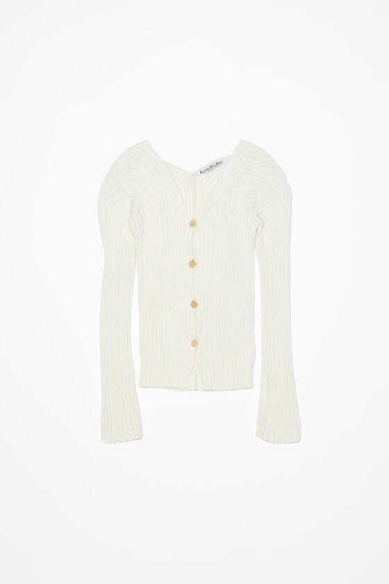 Button-up rib cardigan Product Image