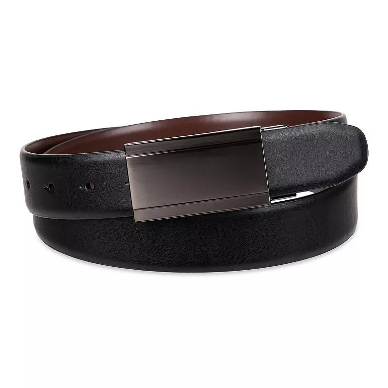 Mens Sonoma Goods For Life Two-In-One Reversible Modern Plaque Dress Belt Product Image