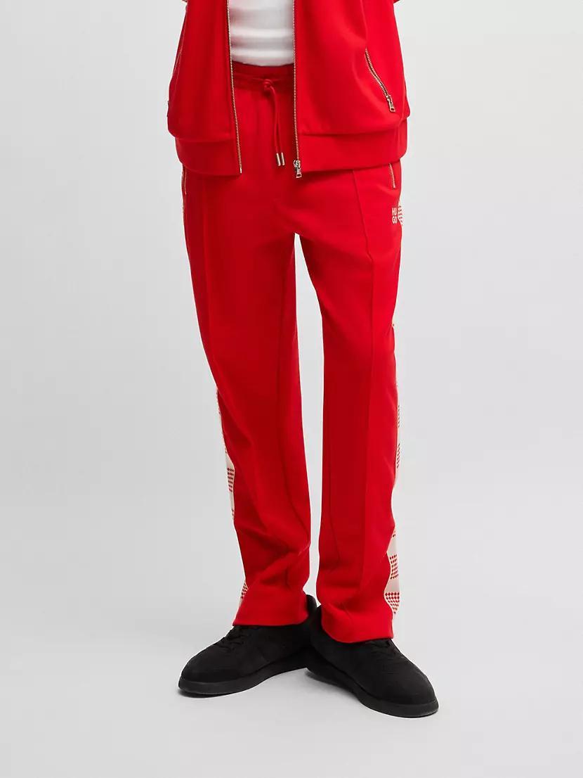 Tracksuit Bottoms with Checked Tape Product Image