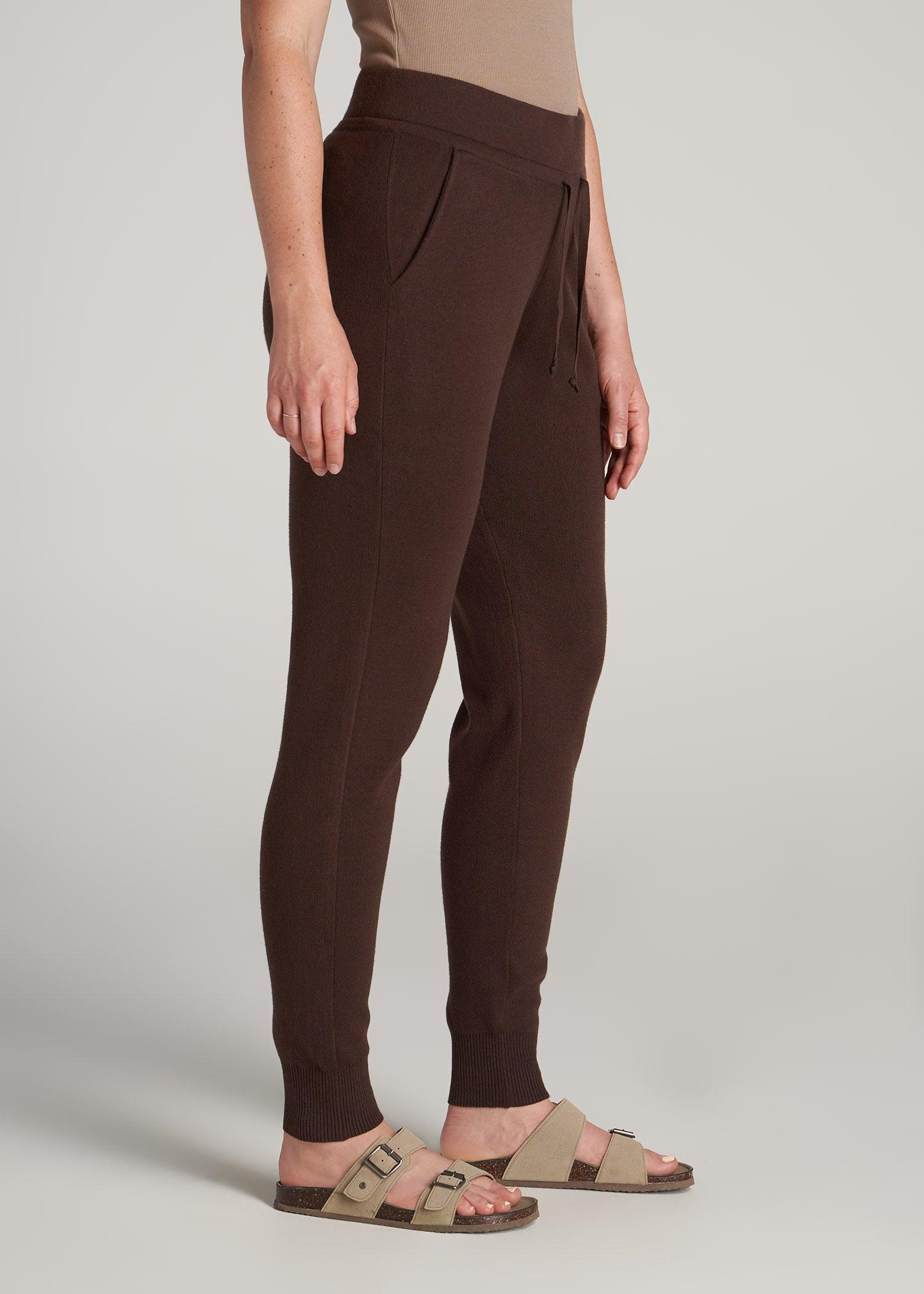 Women's Tall Knit Lounge Jogger in Chocolate Product Image