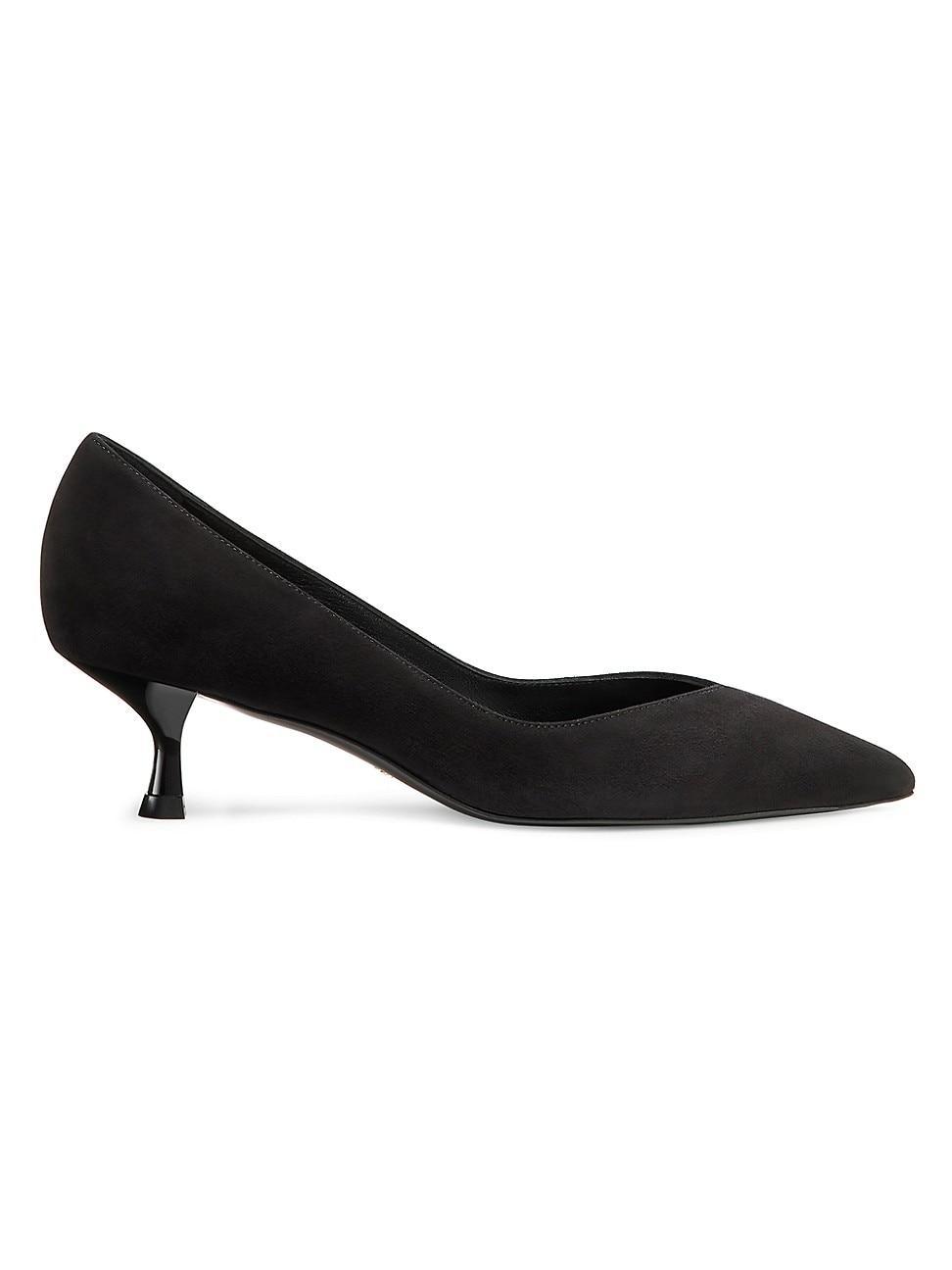 Womens Eva 50MM Suede Kitten-Heel Pumps Product Image