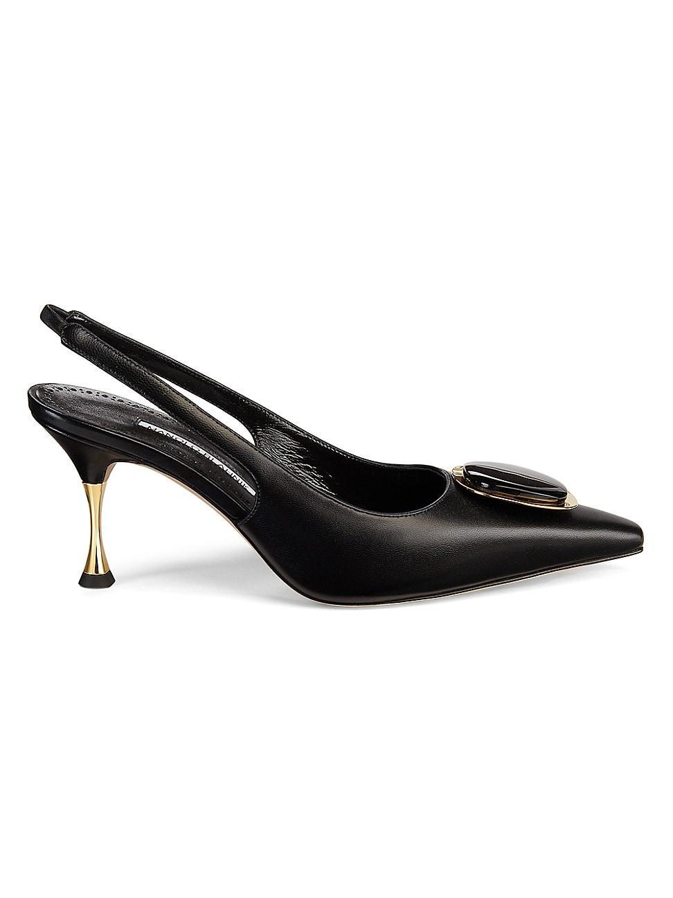 Womens Chiaran Leather Slingback Pumps Product Image