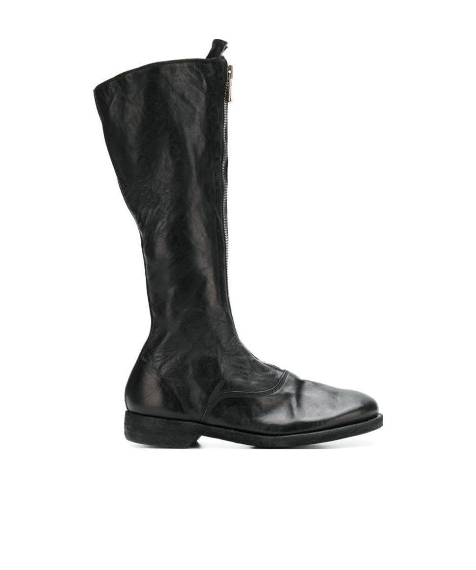 GUIDI 410 Zipper Boots In Black Product Image