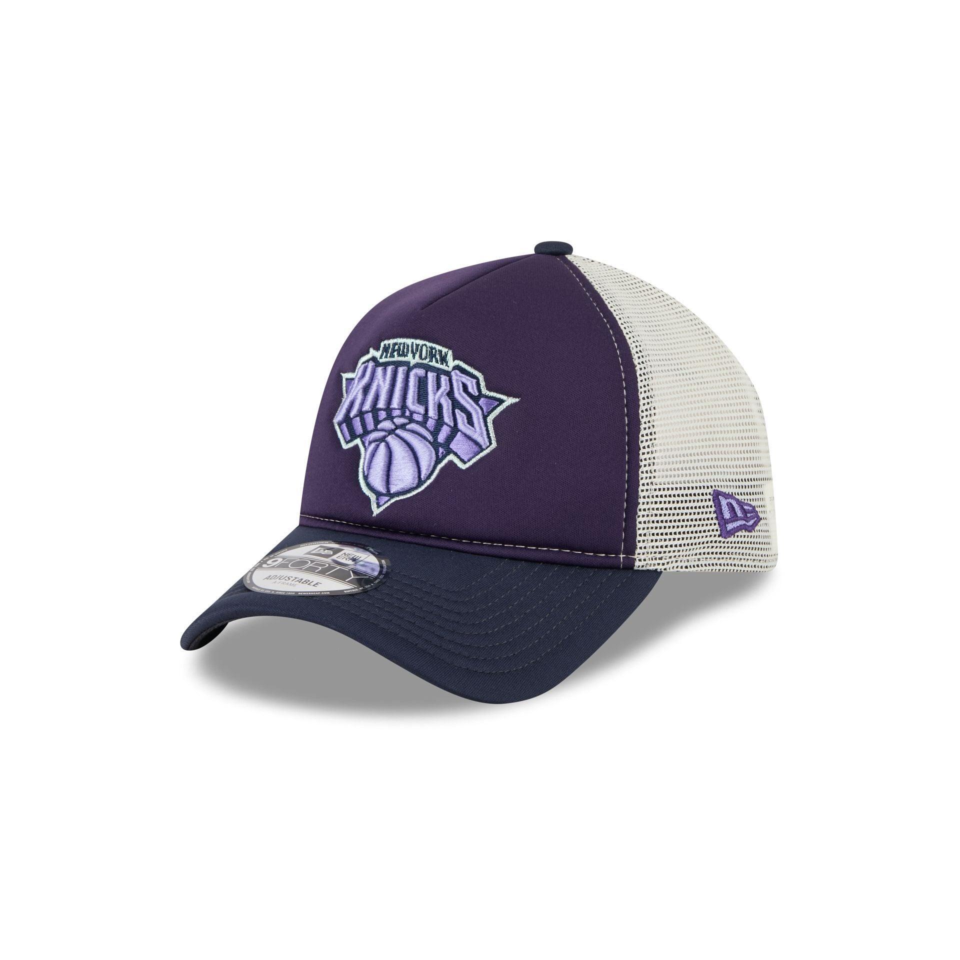 Utah Jazz Navy Purple 9FORTY A-Frame Trucker Hat Male Product Image