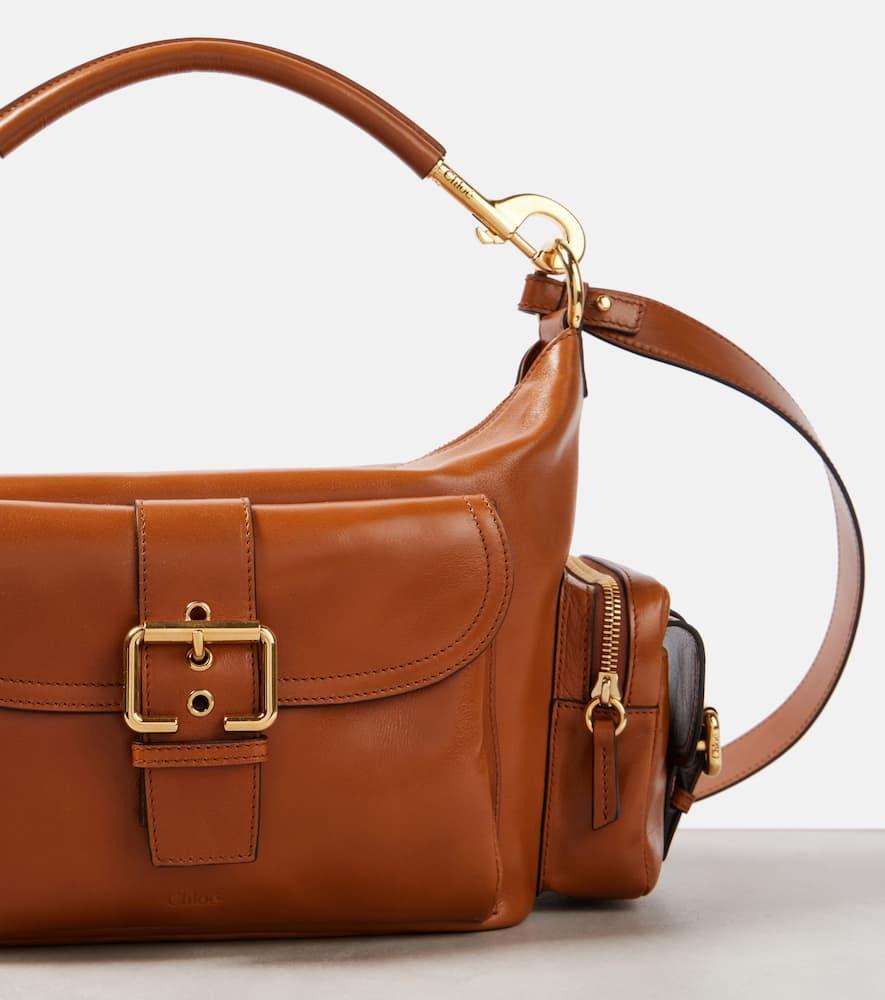 CHLOÉ Medium Leather Camera Bag In Brown Product Image