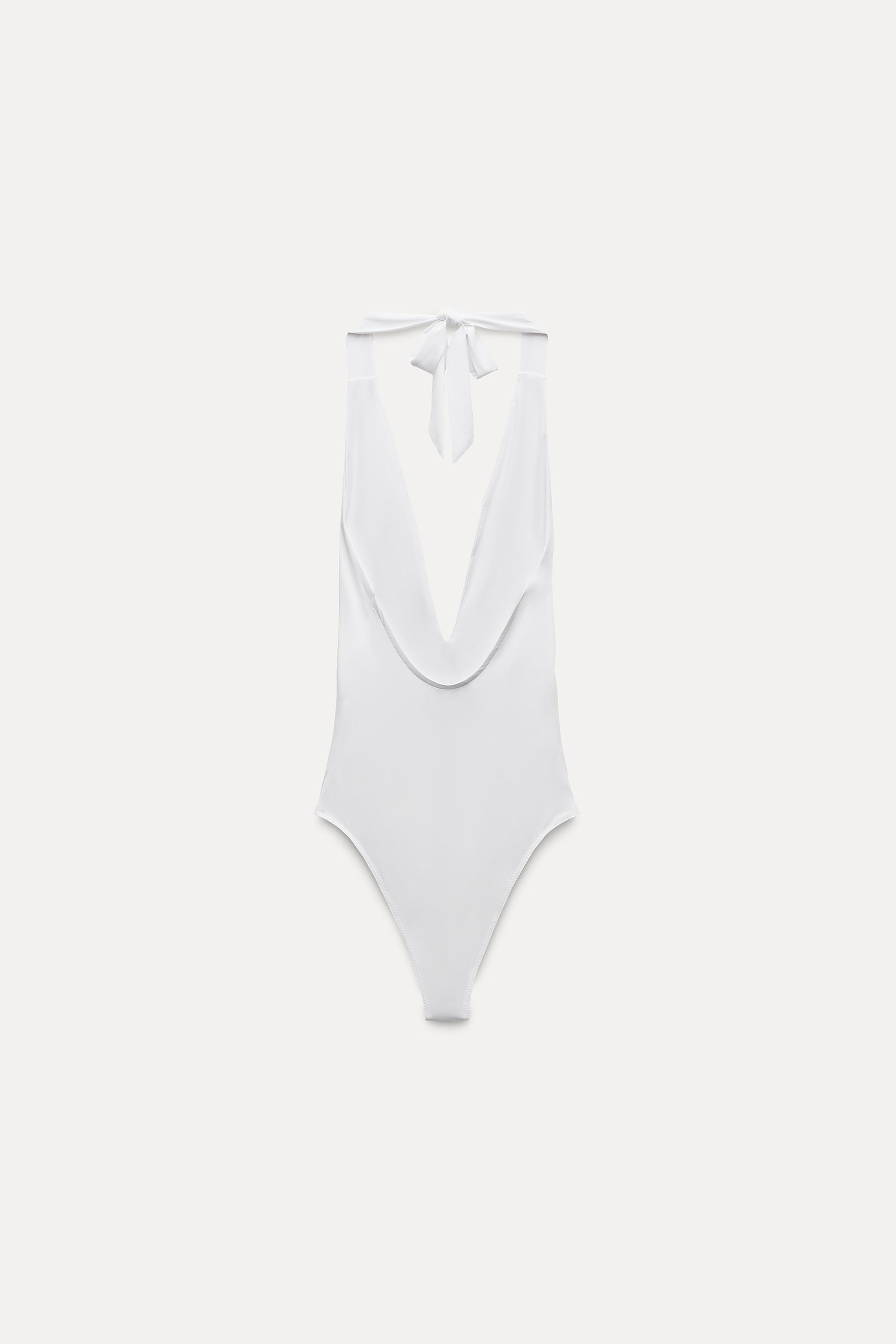 POLYAMIDE HALTER BODYSUIT Product Image