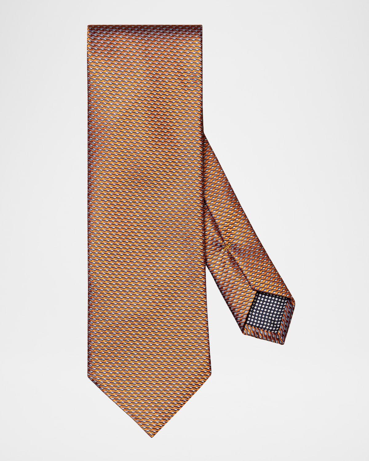 Men's Geometric Silk Tie Product Image