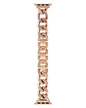 Olivia Burton Aurora Rose Gold-Tone Chain Bracelet Apple Watch Strap Product Image