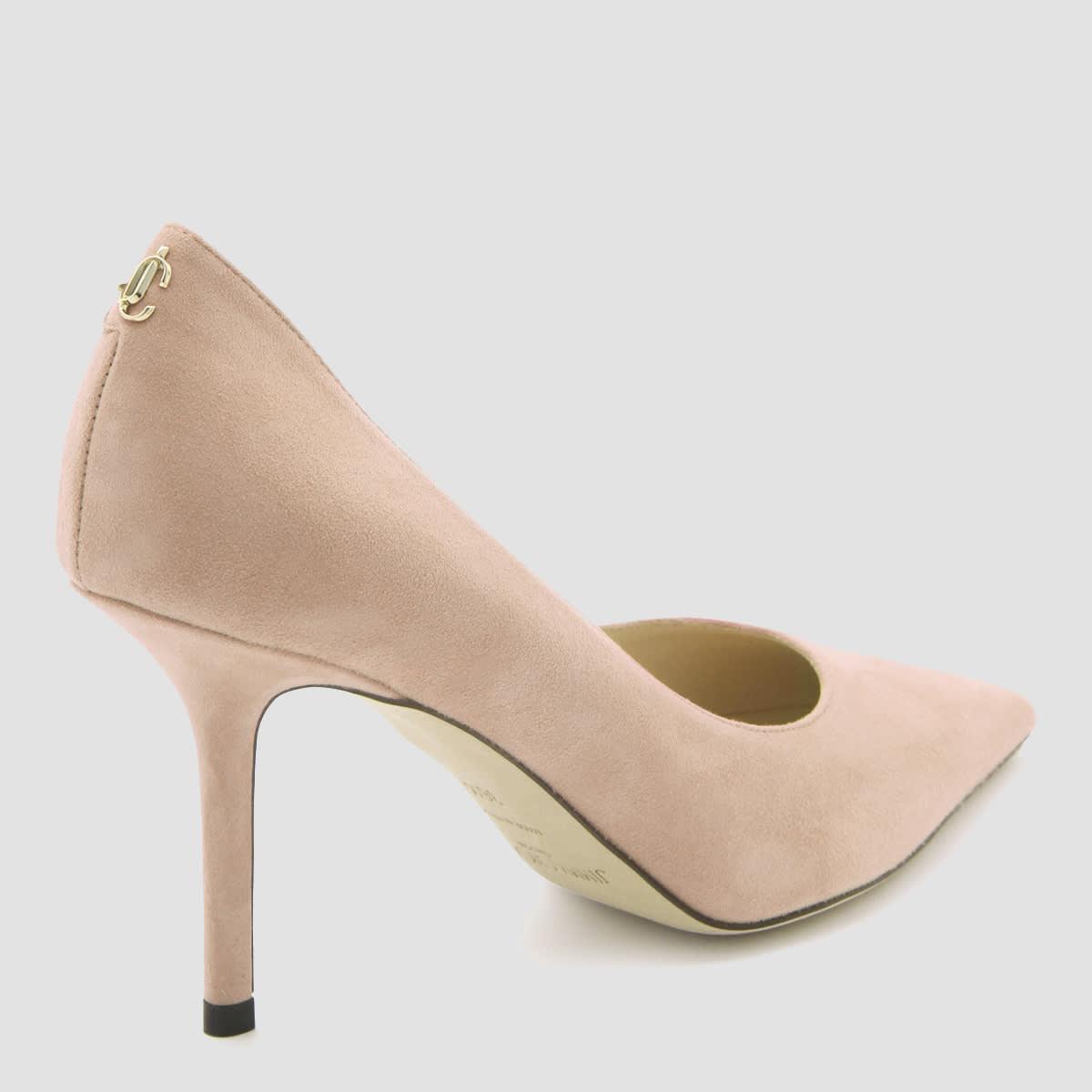 Pink Leather Love 85 Pumps In Ballet Pink Product Image