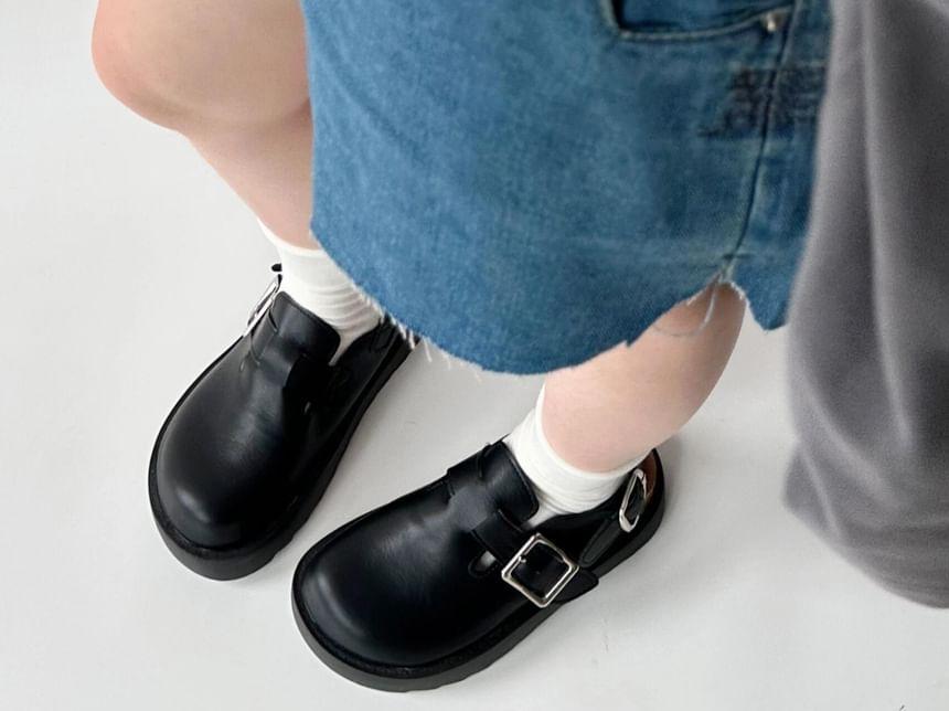 Platform Buckled Slingback Sandals Product Image