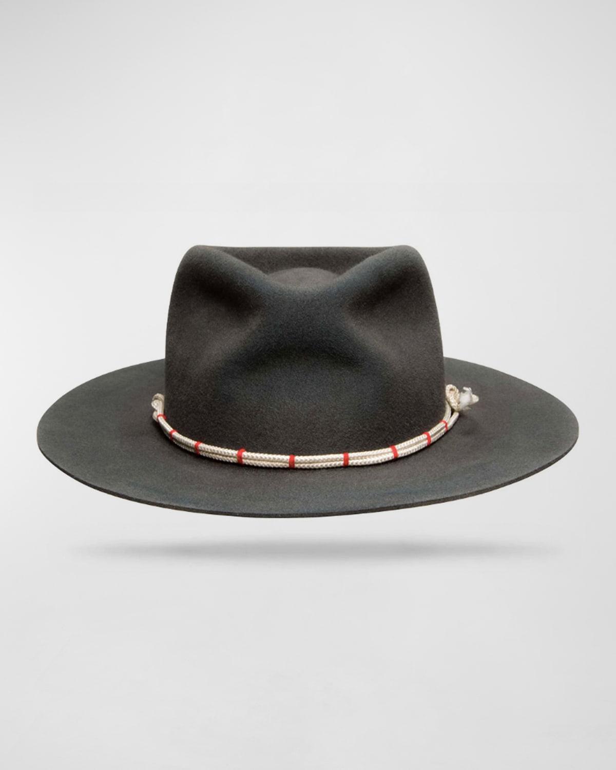 Mens Mule Kick Beaver Felt Fedora Hat Product Image