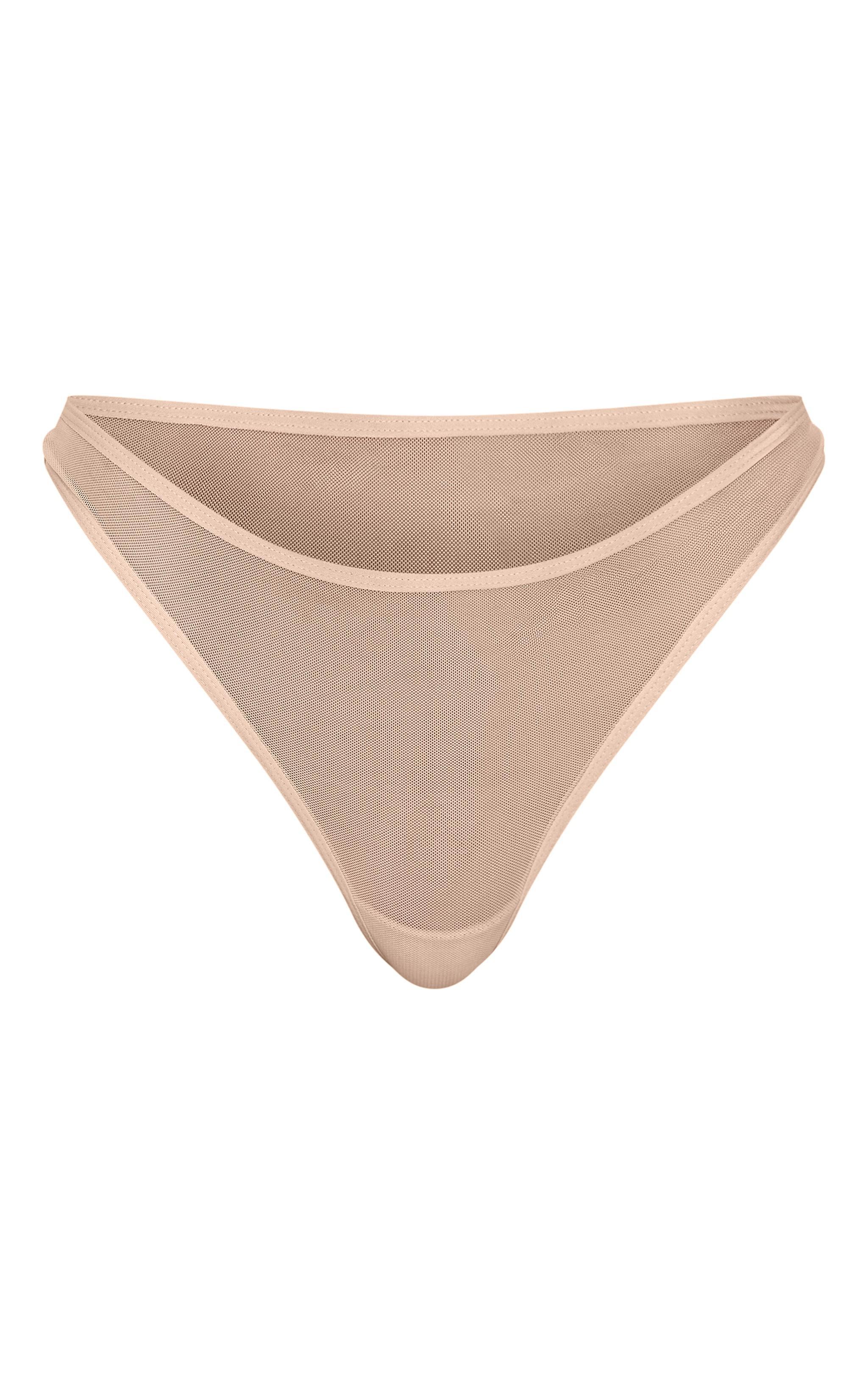 Nude Mesh Basic Thong Product Image