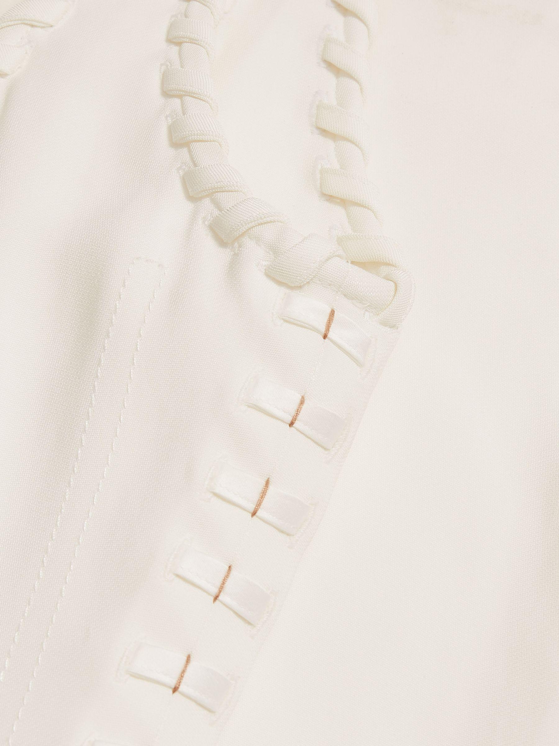 Atelier Whipstitch Wide-Leg Jumpsuit in White Product Image