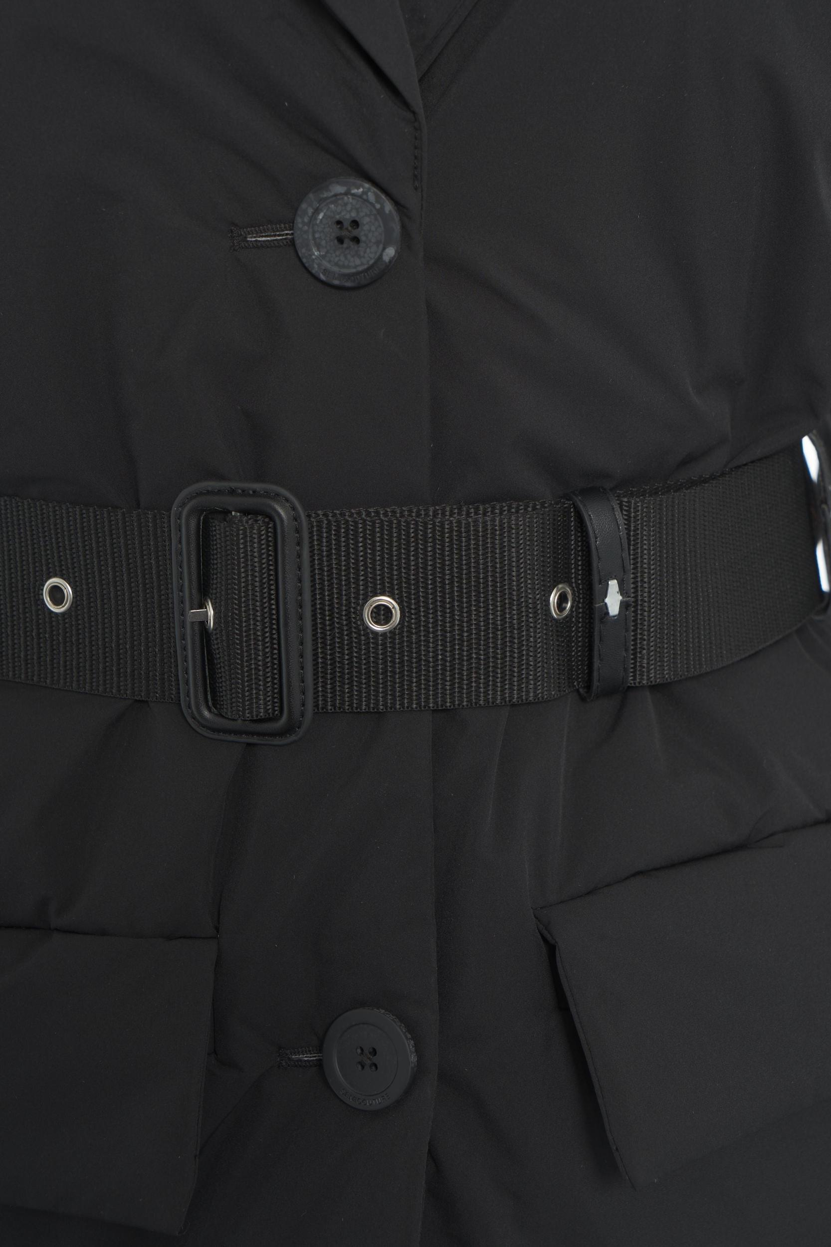 Puffer with belted waist Product Image