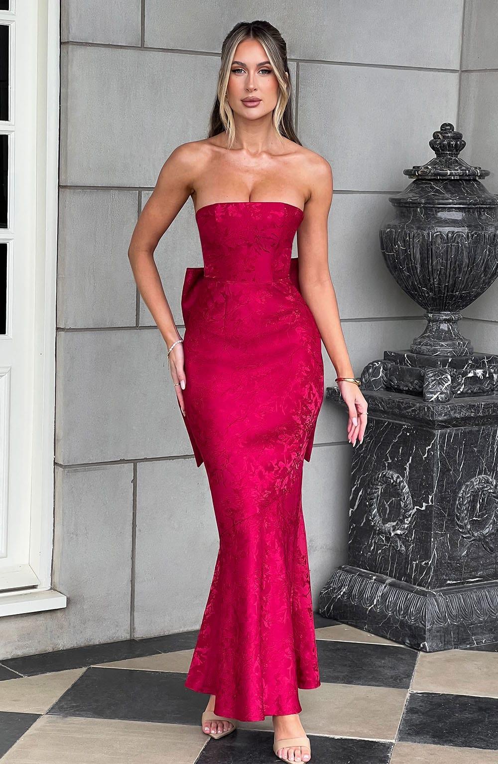 Felicity Maxi Dress - Red Product Image