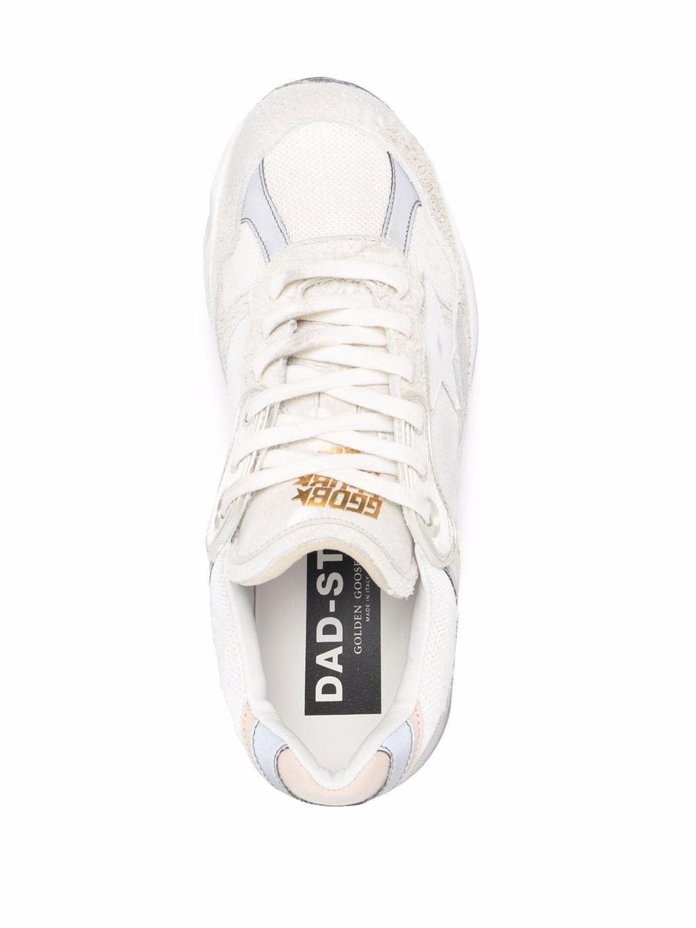 GOLDEN GOOSE Panelled Leather Trainers In White Product Image