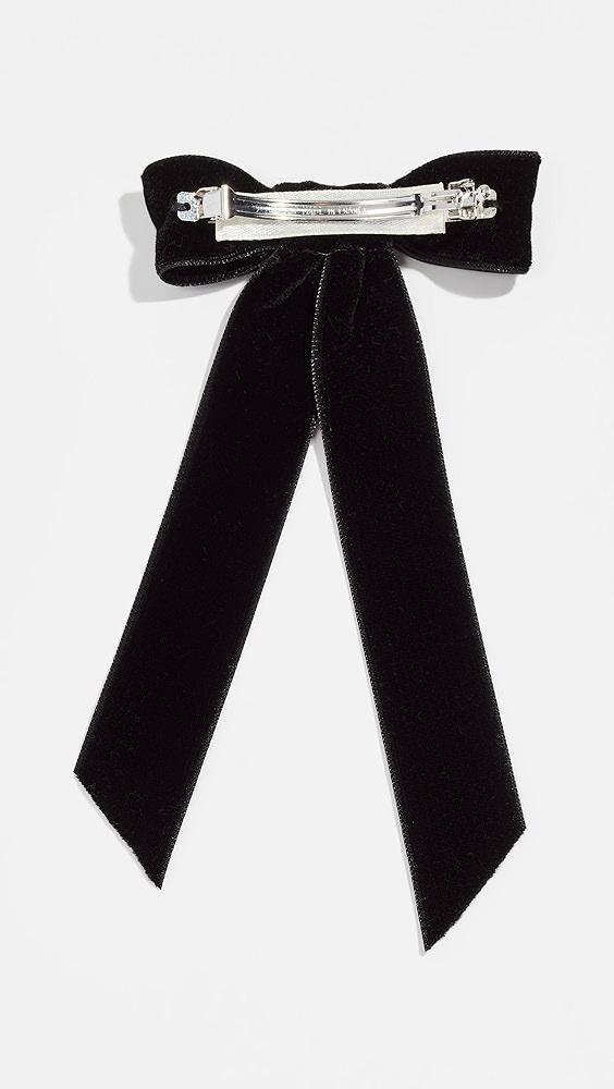 Jennifer Behr Velvet Bow Barrette | Shopbop Product Image