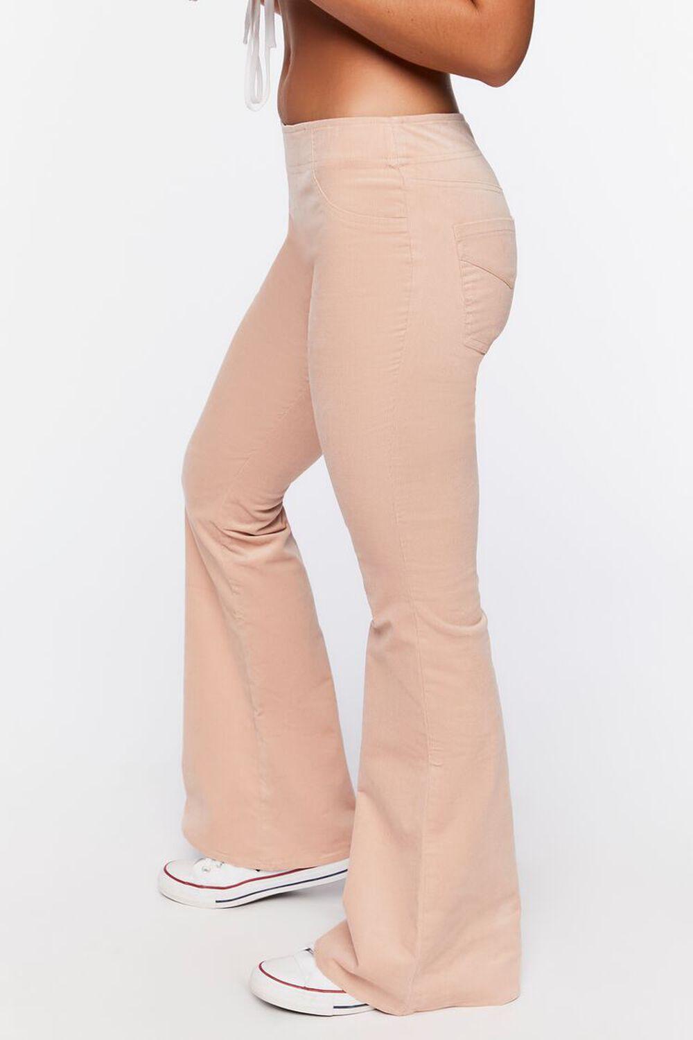 Low-Rise Corduroy Flare Pants | Forever 21 Product Image