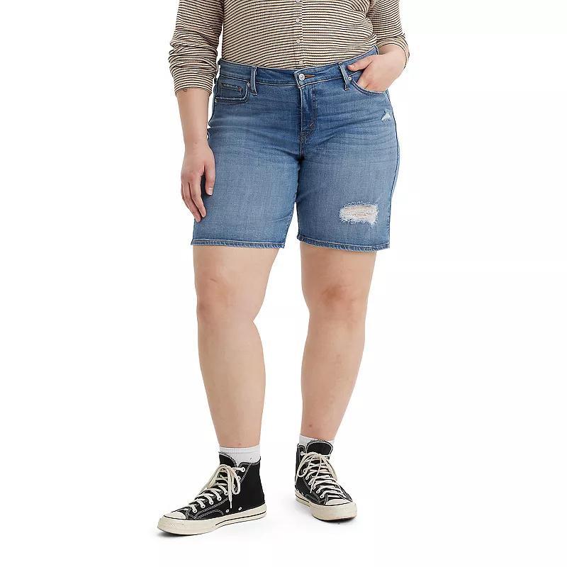 Plus Size Levi's® Mid-Length Jean Shorts, Women's, Size: 22 W, What Are We Product Image