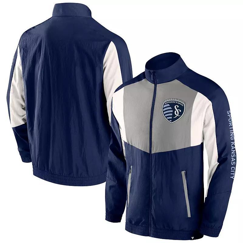 Mens Fanatics Branded Purple Orlando City SC Net Goal Raglan Full-Zip Track Jacket Product Image