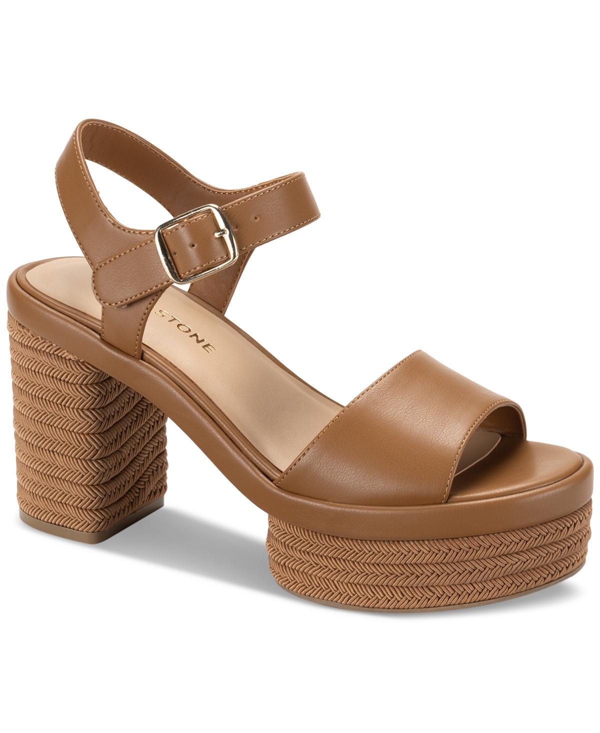 Sun + Stone Womens Edisonn Block Heel Espadrille Platform Sandals, Created for Macys Product Image