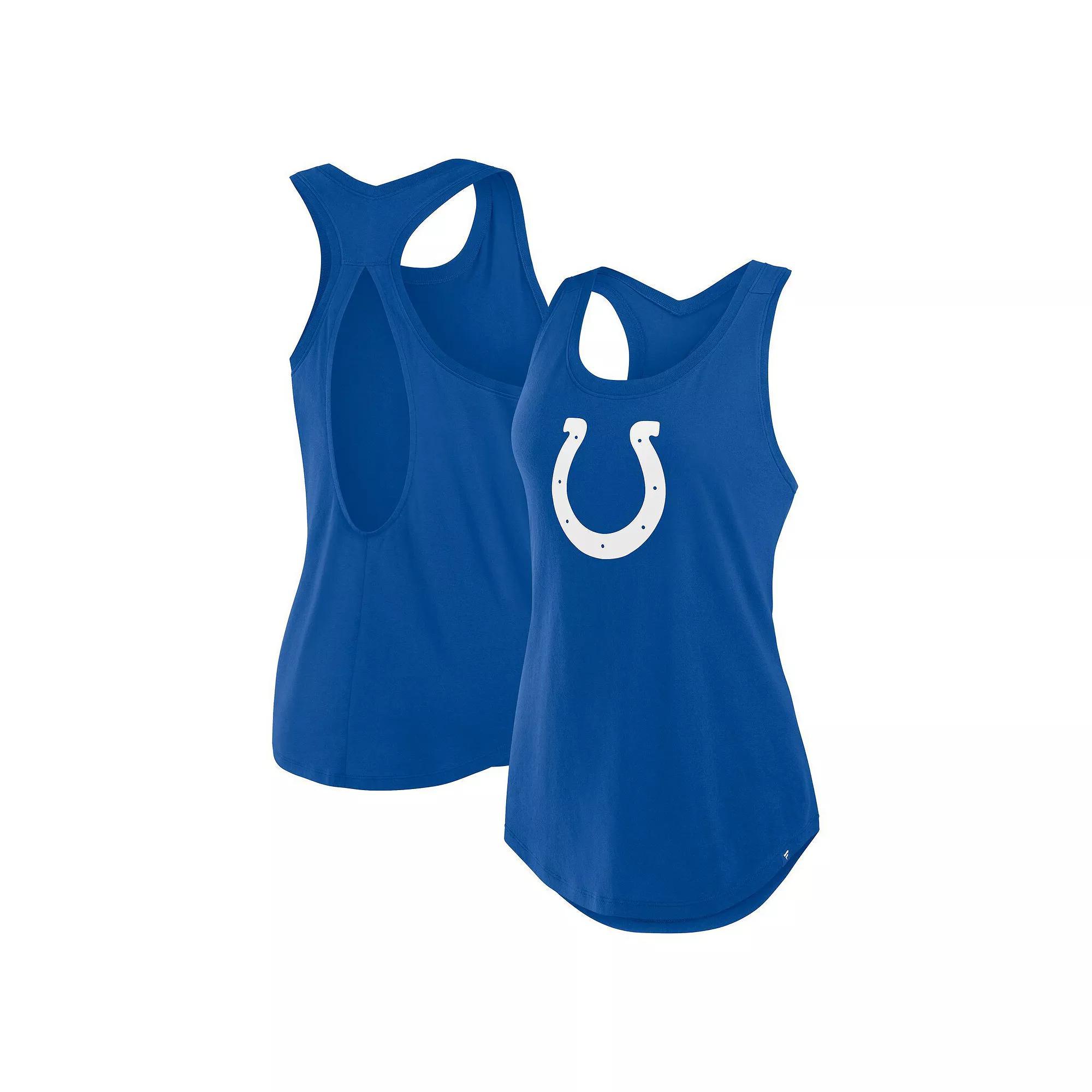 Women's Fanatics Royal Indianapolis Colts Iron Fan Tank Top,  Product Image