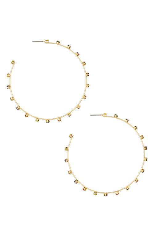 Rhinestone Hoop Earrings Ettika Product Image