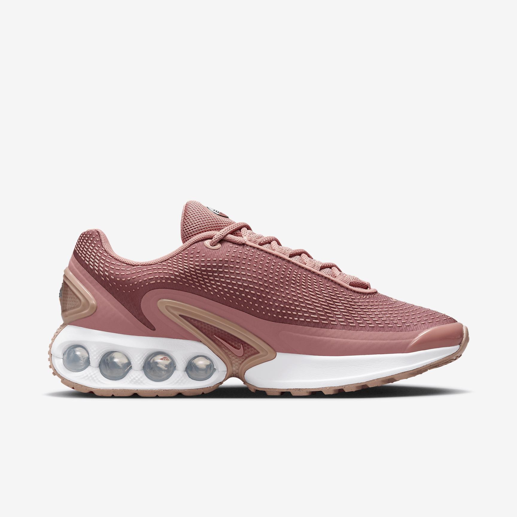 Nike Womens Nike Air Max DN - Womens Running Shoes Red Stardust/Rose Whisper/Canyon Rust Product Image