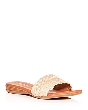 Andre Assous Womens Nahala Featherweights Woven Slide Sandals Product Image