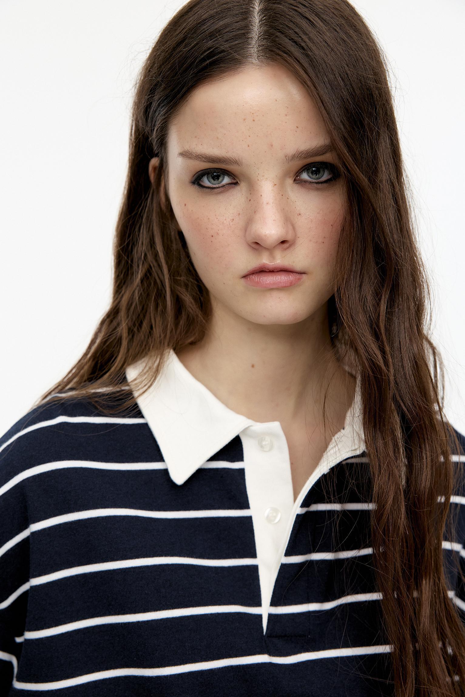 Striped polo shirt Product Image