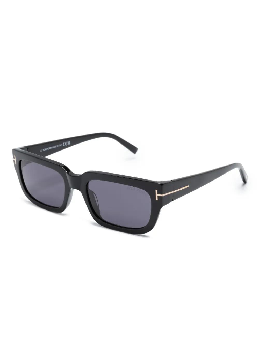 TOM FORD Rectangle-frame Tinted Sunglasses In Black Product Image